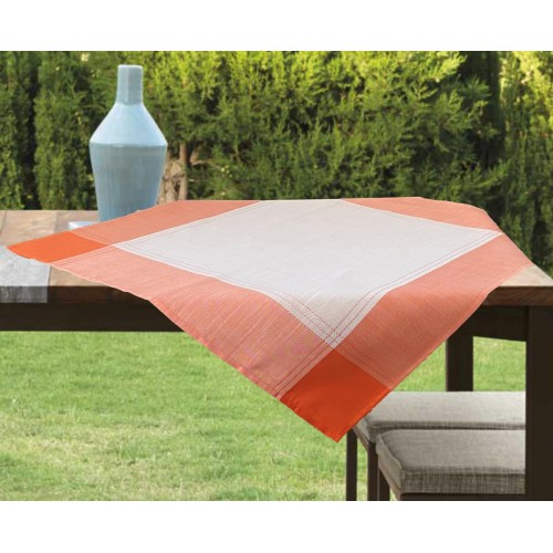 LINEN FRAME 85X85 WITH TWO-COLORED FAUCET FLEUR 5580 ORANGE LINEAHOME