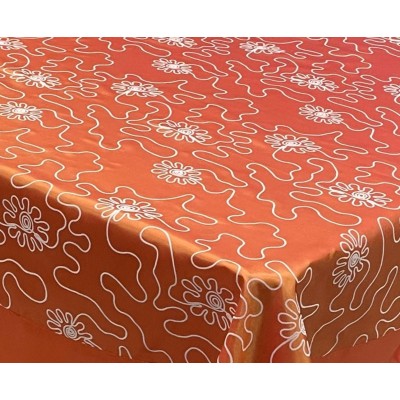 SATIN JACQUARD TABLECLOTH WITH PICKLE FAUCET 140X180 LINEAHOME