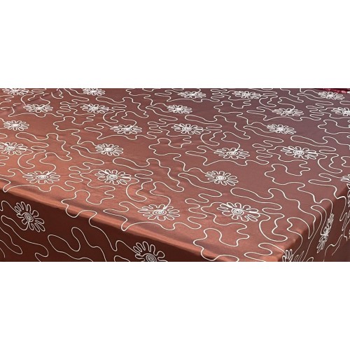 SATIN JACQUARD TABLECLOTH WITH PUZZLE FLASH 140X180 LINEAHOME