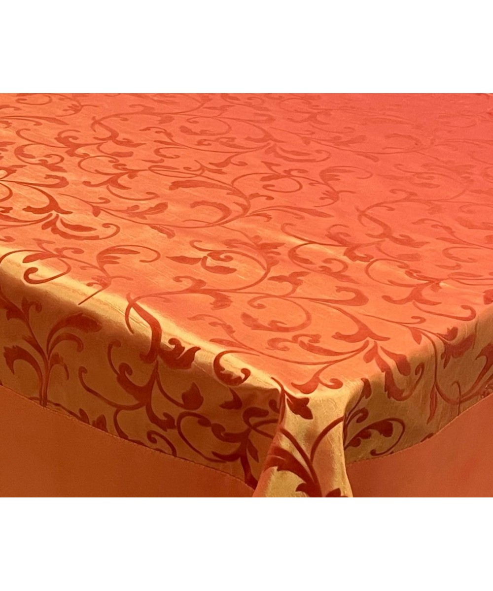 SATIN JACQUARD TABLECLOTH WITH FASTENING REVE 140X180 LINEAHOME