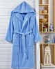LINEAHOME BLUE 100% COTTON HOODED BARBECUE