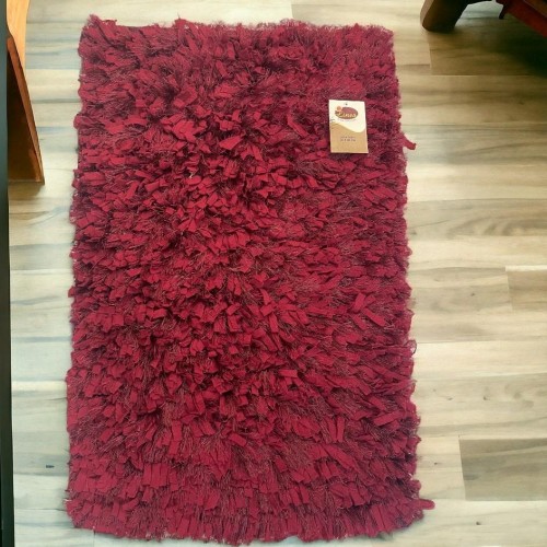 BURGUNDY SHAGGY CHENILLE FLANGE 50X80 LINEAHOME