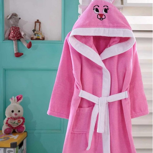 CHILDREN'S HOODED BARBECUE PINK LINEAHOME