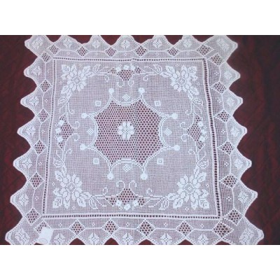 ALL-KNITTED TRAP/LO 180X220 HAND MERCERIZED N3148 WHITE LINEAHOME