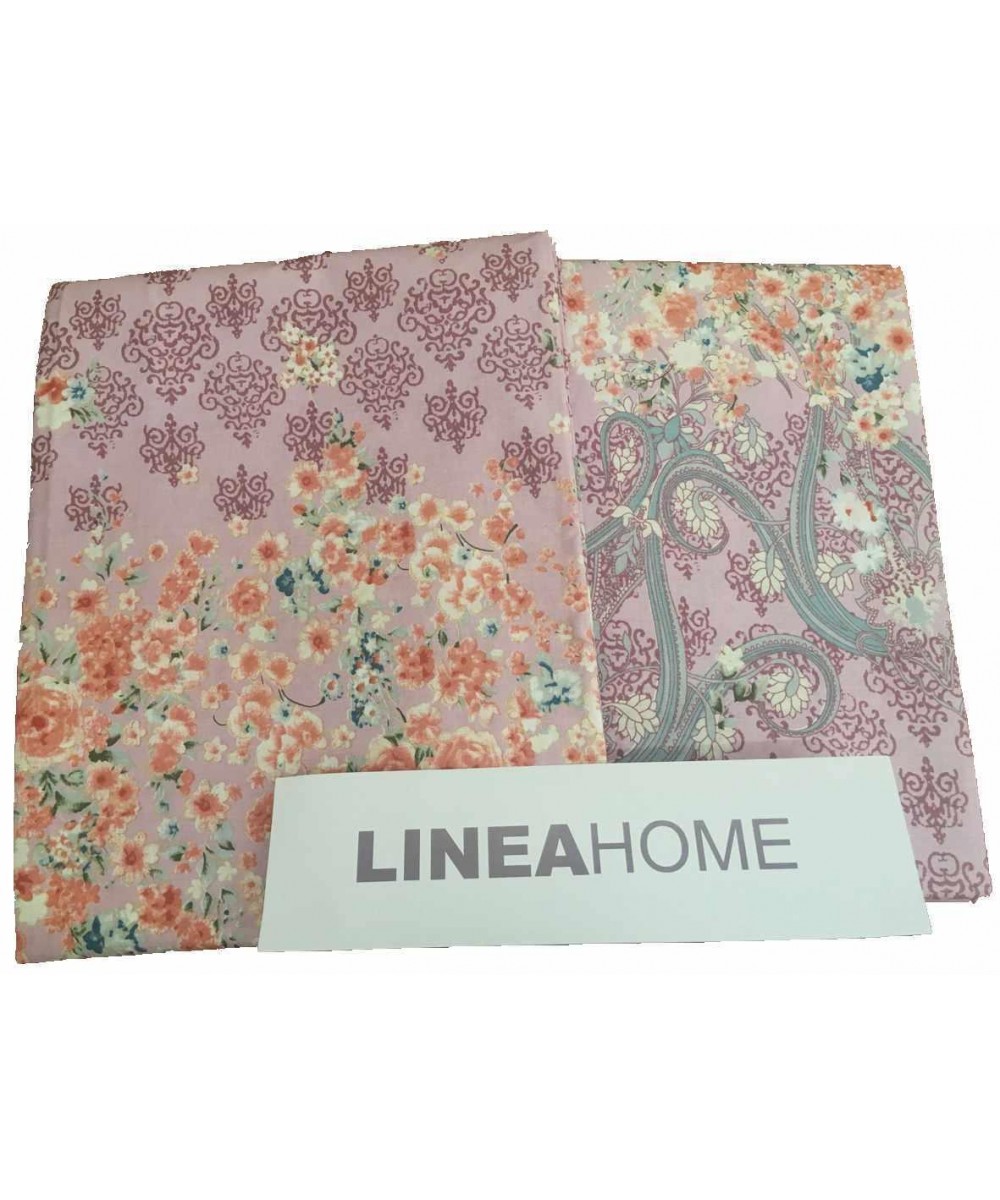 ANISE PINK COTTON PRINTED SHEET SET ONLY 160X240 LINEAHOME