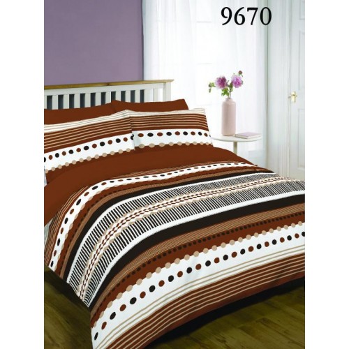 PRINTED SHEET SET STUDIO BROWN ONLY 160X240 LINEAHOME