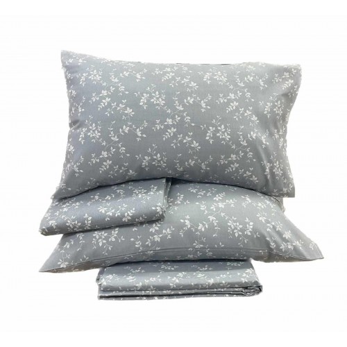 ANNABELLE PRINTED SHEET SET GRAY EXTRA DOUBLE 220X240 LINEAHOME