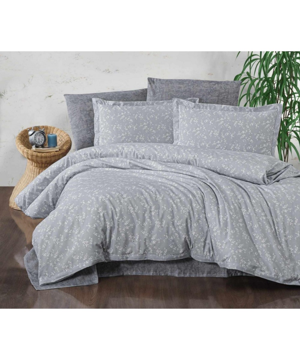 ANNABELLE PRINTED SHEET SET GRAY EXTRA DOUBLE 220X240 LINEAHOME