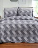 PRINTED SHEET SET KING SIZE PARQUET GRAY 240X260 LINEAHOME