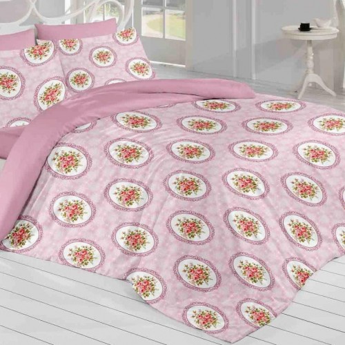 OVAL DOUBLE PRINTED SHEET SET 200x240 LINEAHOME