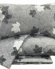 LEAVES PRINTED SHEET SET GRAY DOUBLE 200x240 LINEAHOME