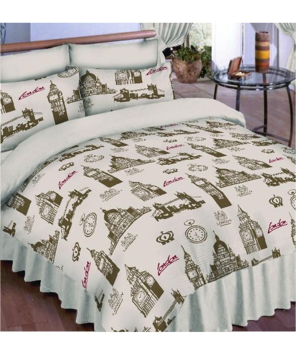 CITY POWDER PRINTED SHEET SET ONLY 160X240 LINEAHOME
