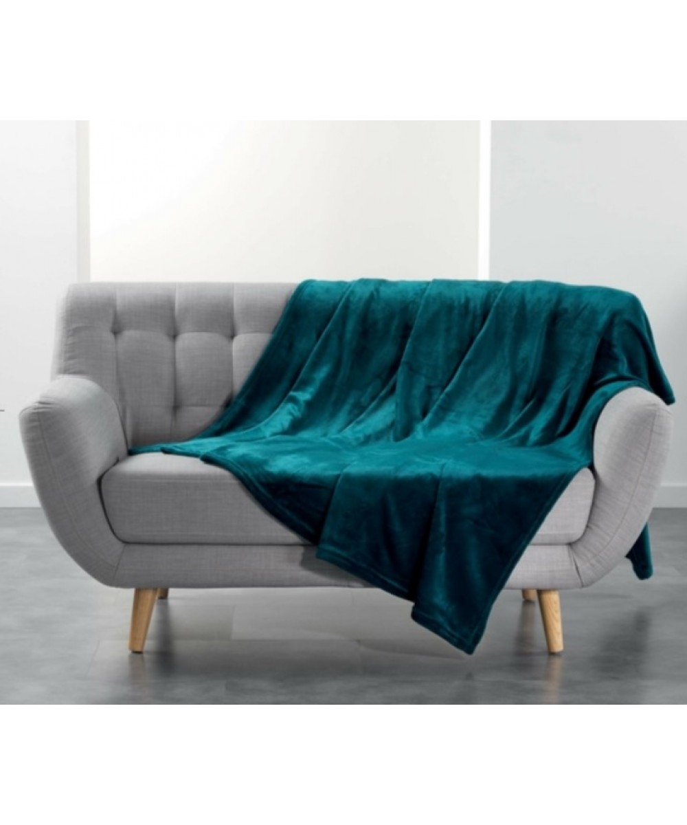 Blanket - Pillow 180X220 super soft Flanou blue 180x220cm 100% polyester