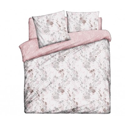 Sheet set printed Sch. Allure pink 100% cotton satin 240x260cm 