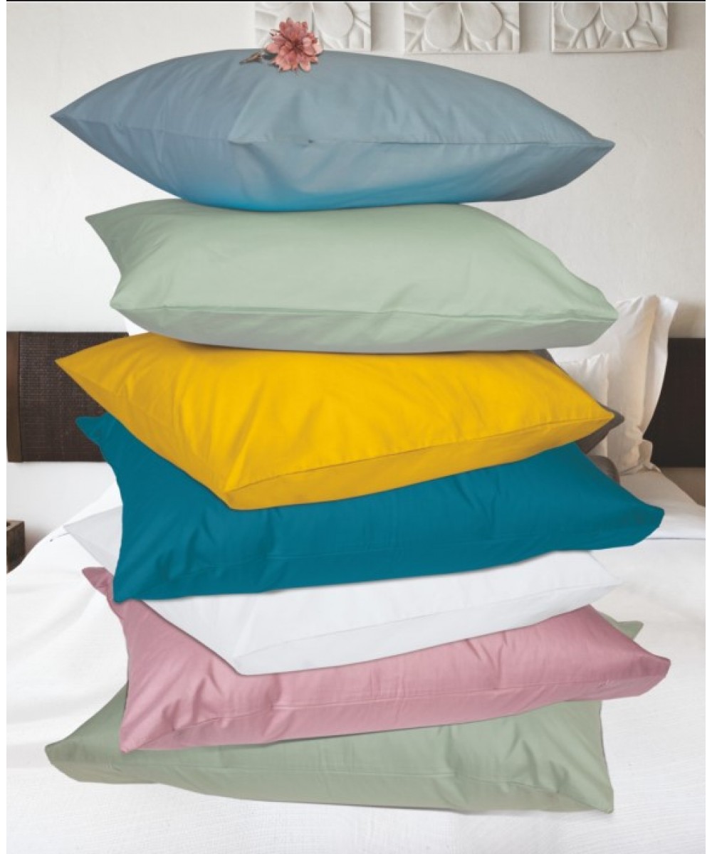 Pillowcases monochrome Fig.Rainbow 52x72cm poly/cotton 144 threads Blue