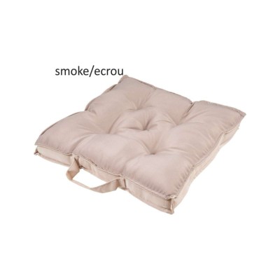Μαξιλάρι καρέκλας Σχ.Oxford 40x40cm διπλής όψης smoke/ecrou 100%  πολ.