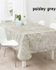 Paisley beige tablecloth 100% pol. 150x180cm