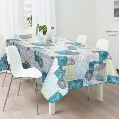Tablecloth with cotton Fig. Beely yellow 100% pol. 150x150cm 