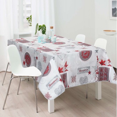 Christmas tablecloth Fig. 1260 100% pol. 150x150cm 