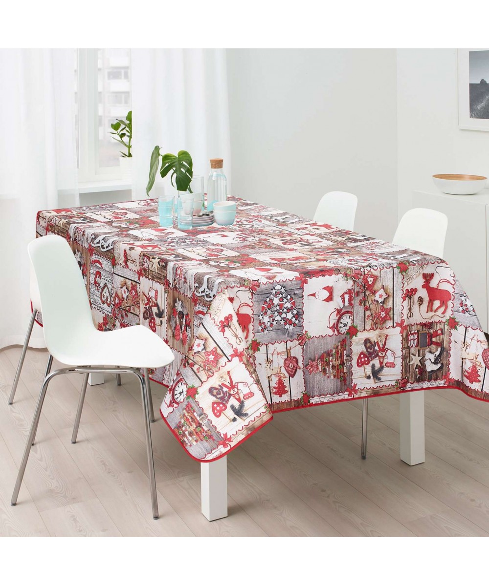Christmas tablecloth Fig. 1261 100% pol. 150x150cm