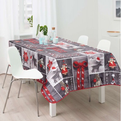Christmas tablecloth Fig. 1263 100% pol. 150x150cm 