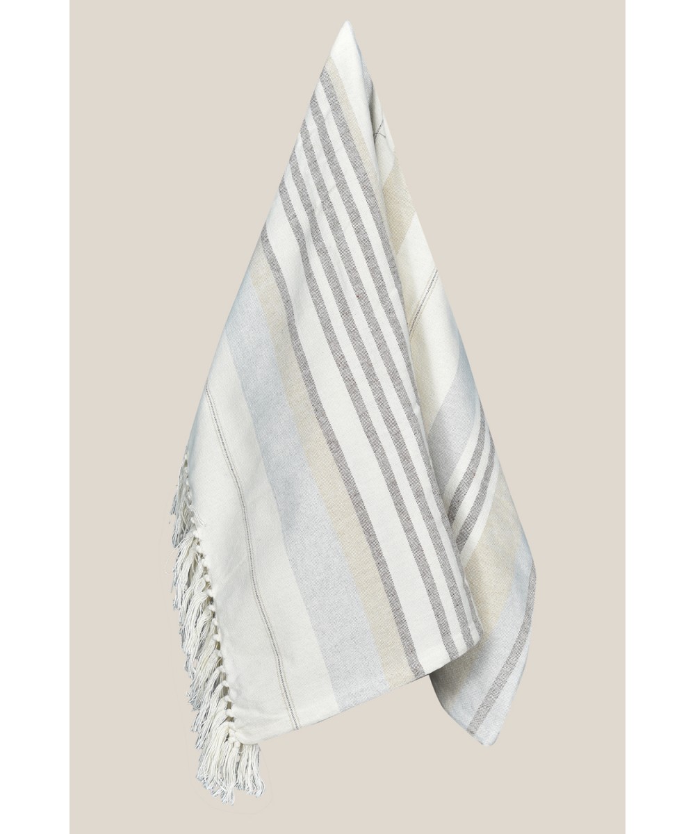 Πετσέτα θαλάσσης - παρεό με κρόσια 90X150cm Σx.8707 80%  cotton-20%  pol.