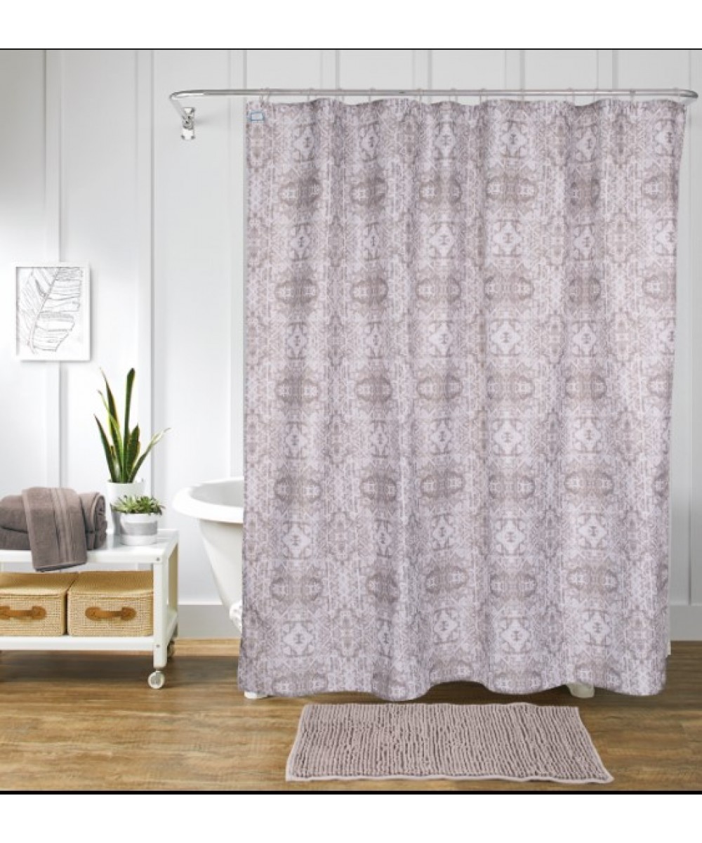 Berta 180x200cm shower curtain with rings Shaggy 50x70cm Shaggy 50x70cm 100% pol.