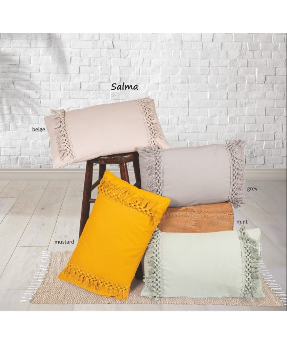 Decorative pillow 30X50cm Fig. Salma 100% cotton Beige