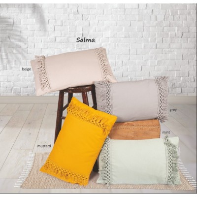 Decorative pillow 30X50cm Fig. Salma 100% cotton Beige