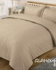Sheet set -Glamour- monochrome Beige poly/cotton 170x280cm
