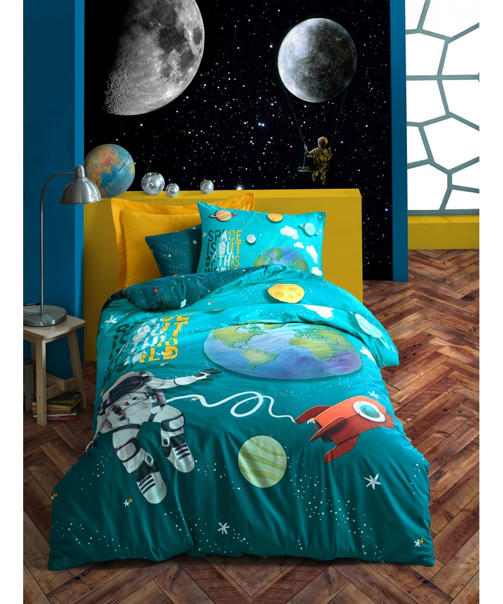 Children's Sheet Set SPACE Single sheet set: 170 x 240 1 pillowcase 50 x 70 cm.