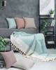 Throw TENT TURQUOISE Armchair throw: 170 x 180 cm.