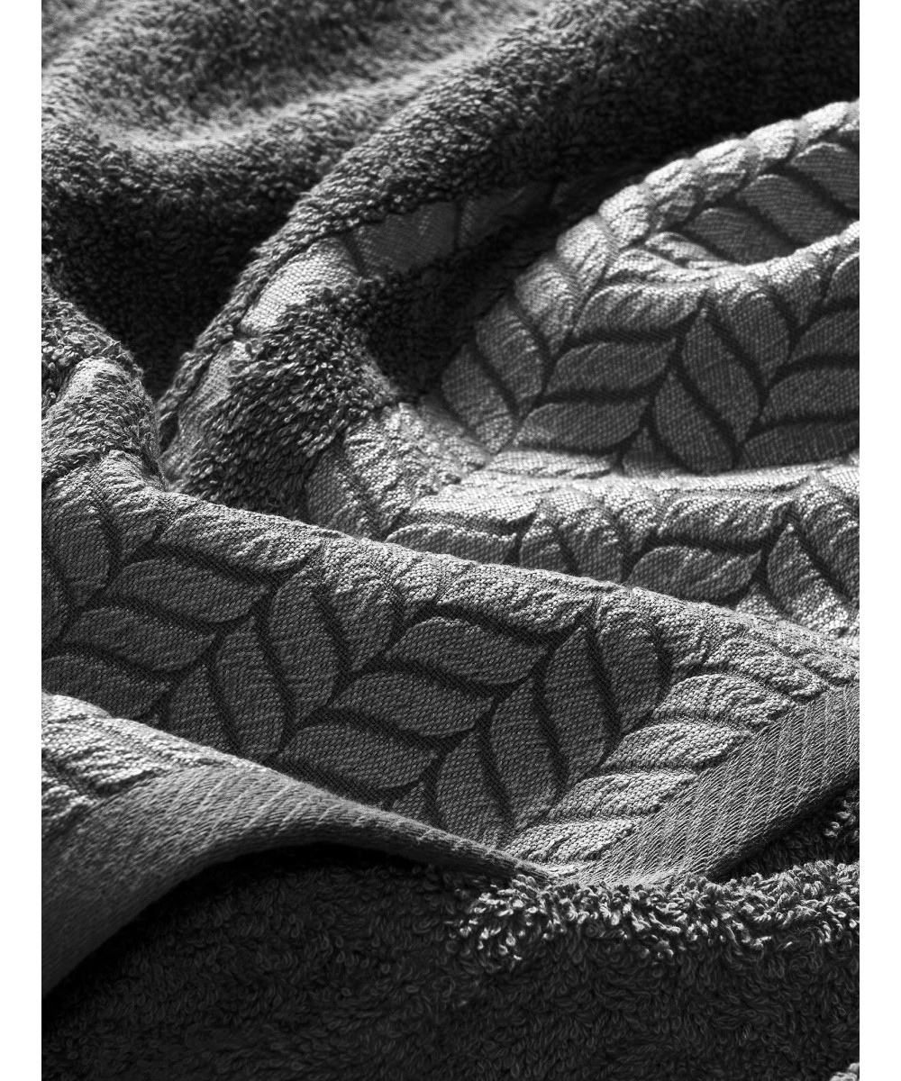 Towel FROND ANTHRACITE Hand towel: 30 x 50 cm.