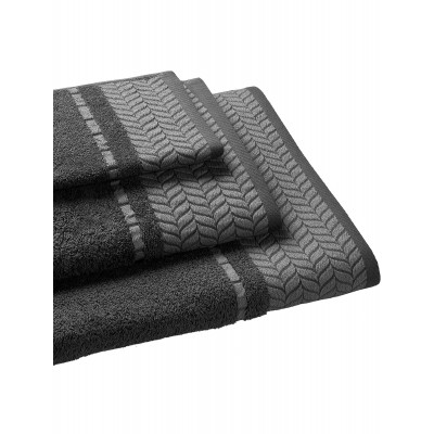 Towel FROND ANTHRACITE Hand towel: 30 x 50 cm.