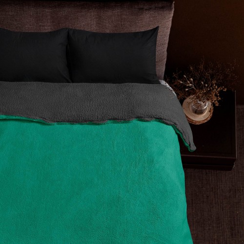Κουβέρτα SPOSH GREEN ANTHRACITE Κουβέρτα καναπέ: 125 x 170 εκ.