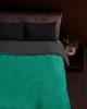 Blanket SPOSH GREEN ANTHRACITE Sofa blanket: 125 x 170 cm.