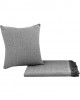 Throw VORM ANTHRACITE Throw armchair: 180 x 190 cm.