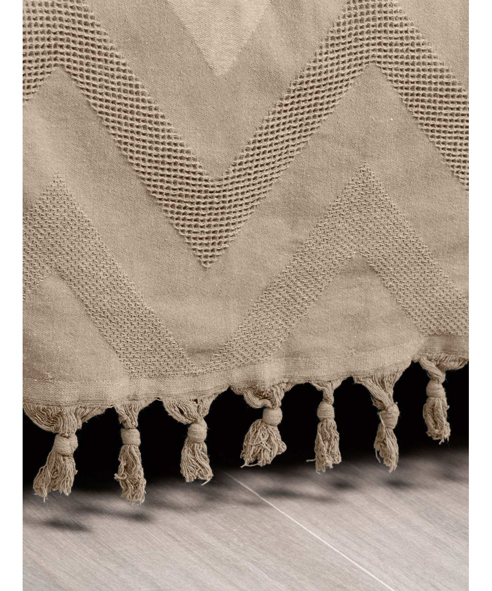 Κουβέρτα Πικέ Ζακάρ GOLWE BEIGE Κουβέρτα Πικέ Ζακάρ: 220 x 240 εκ.