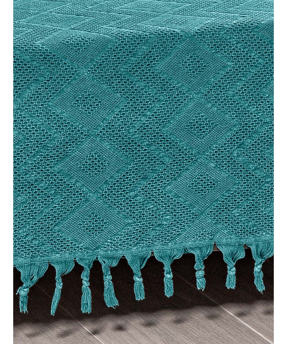 Κουβέρτα Πικέ Ζακάρ TIFON PETROL Κουβέρτα Πικέ Ζακάρ: 220 x 240 εκ.