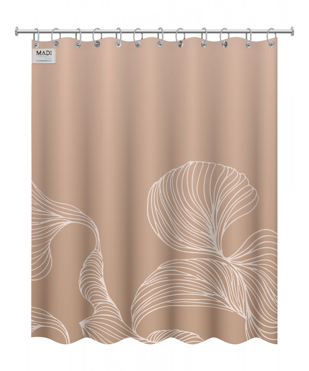 Shower curtain ABSTRACT Shower curtain: 180 x 240 cm.