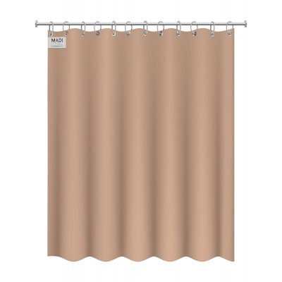 Shower curtain LLANO BEIGE Shower curtain: 180 x 180 cm.
