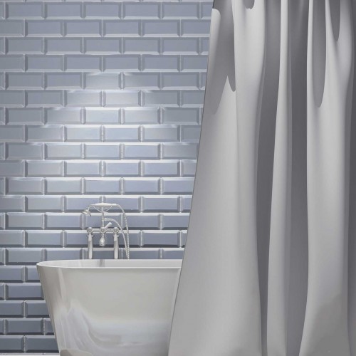 Shower curtain LLANO GRAY Shower curtain: 180 x 180 cm.