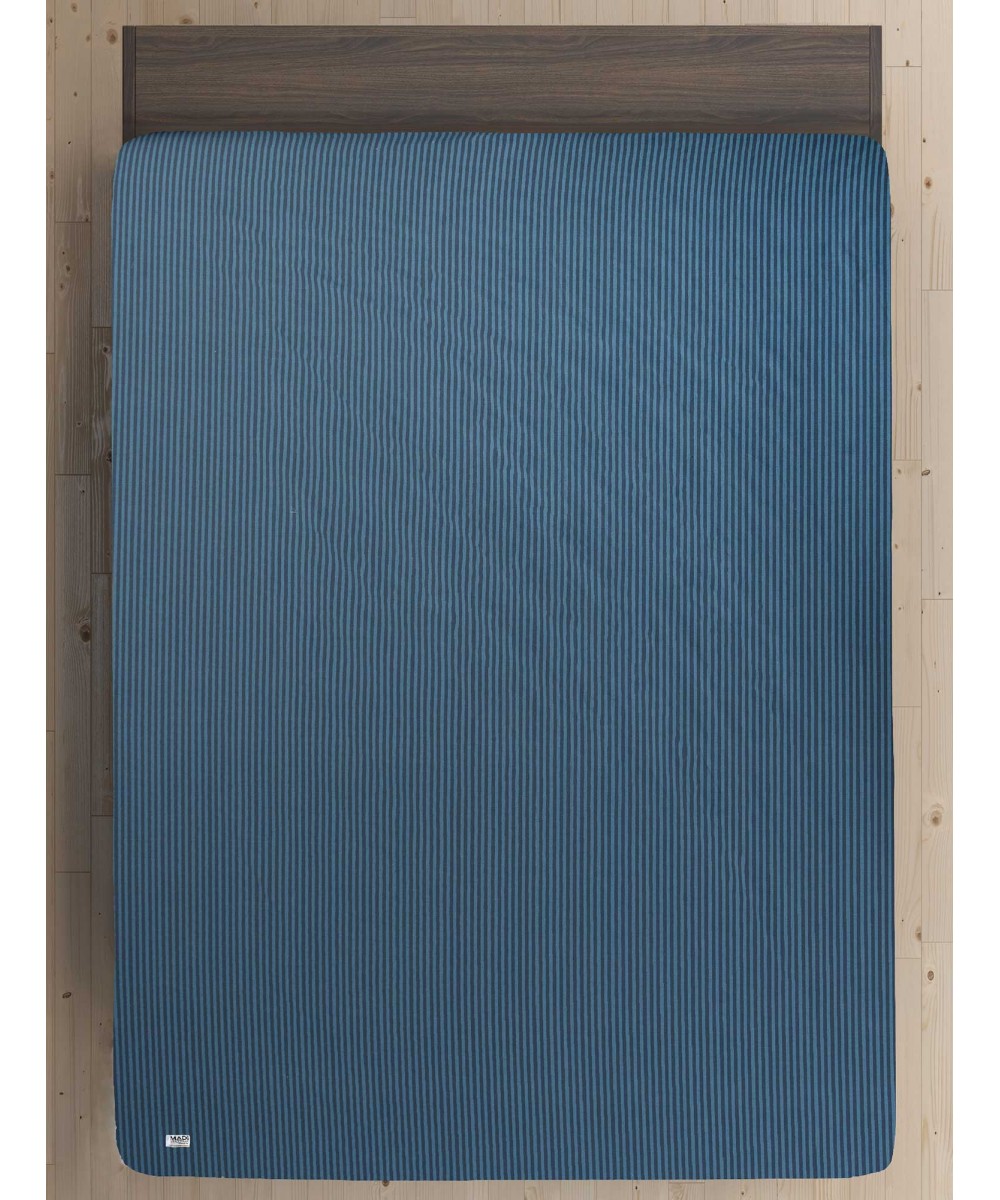 Σεντόνι PETROL STRIPES Σεντόνι King Size με λάστιχο: 180 x 200 30 εκ.