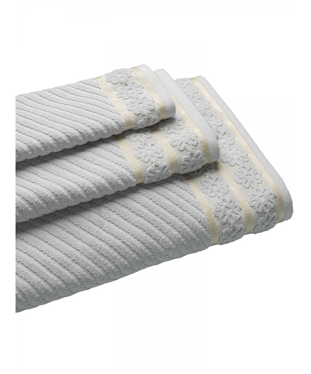 Πετσέτα HAZY GREY Σετ πετσέτες 3 τεμαχίων (30 x 50   50 x 90   80 x 150 εκ.)