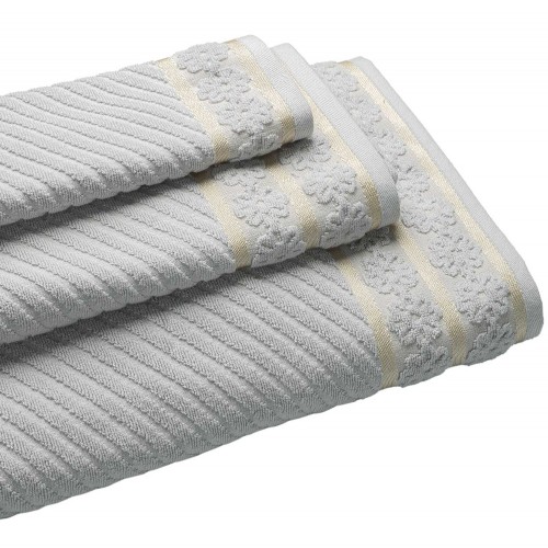Πετσέτα HAZY GREY Σετ πετσέτες 3 τεμαχίων (30 x 50   50 x 90   80 x 150 εκ.)