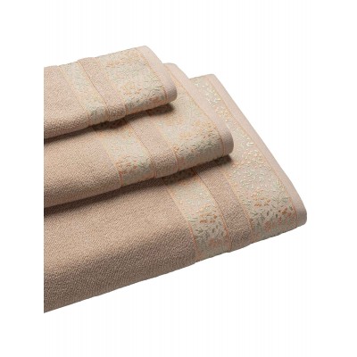 BLOOM BEIGE towel Bath towel: 80 x 150 cm.