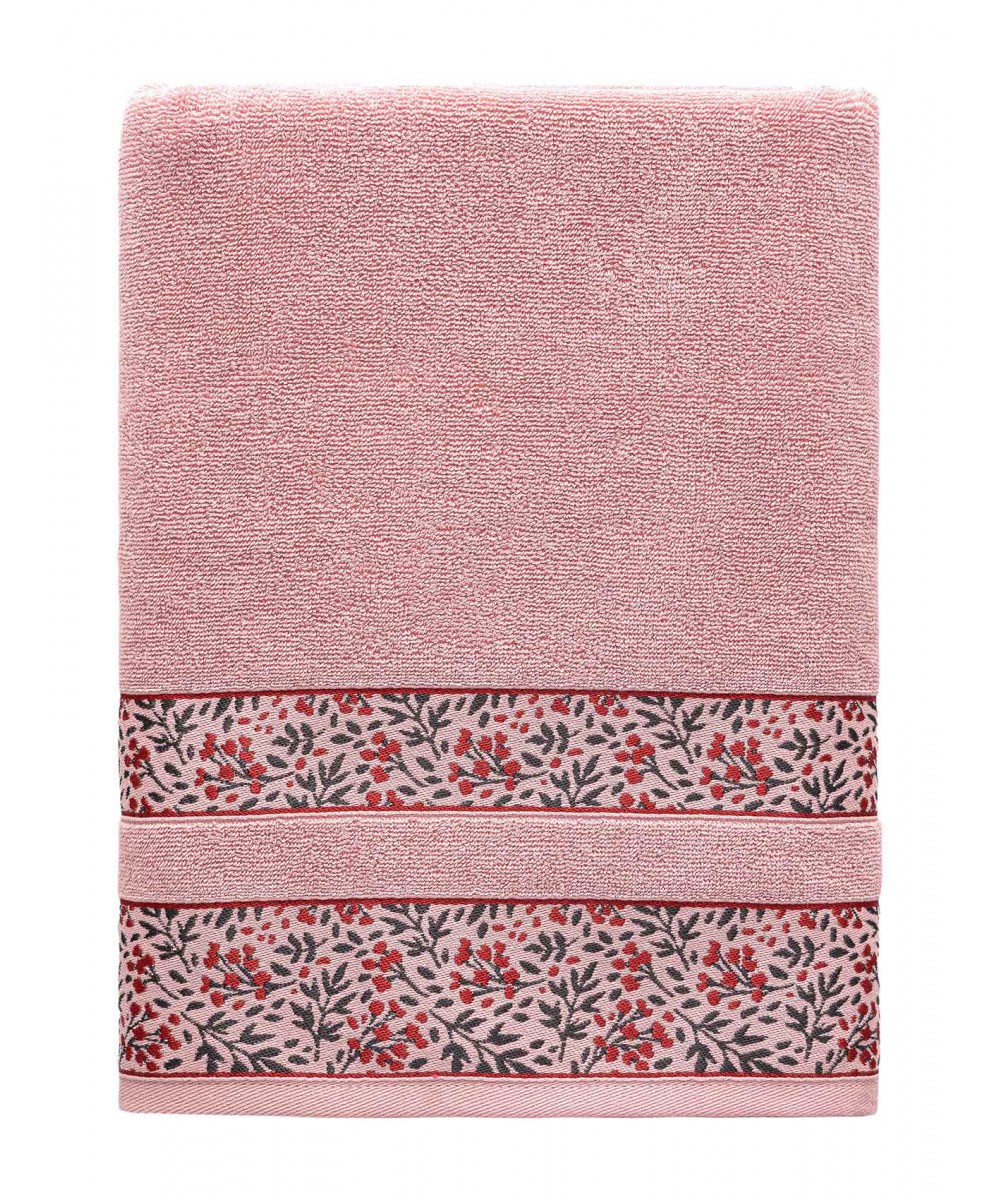 BLOOM PINK towel Set of 3 towels (30 x 50 50 x 90 80 x 150 cm.)