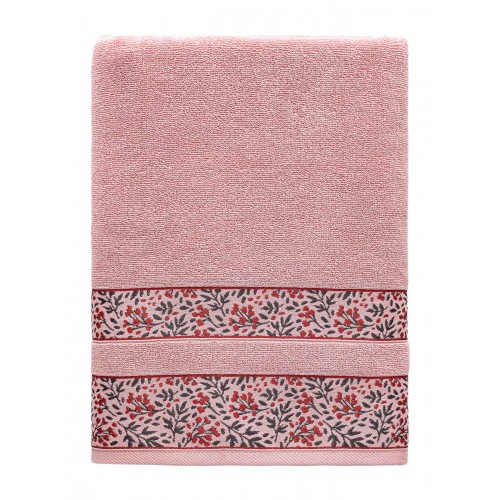 BLOOM PINK towel Set of 3 towels (30 x 50 50 x 90 80 x 150 cm.)