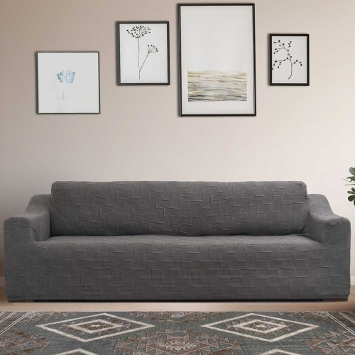 Elastic sofa cover FLEX GRAY Elastic armchair cover