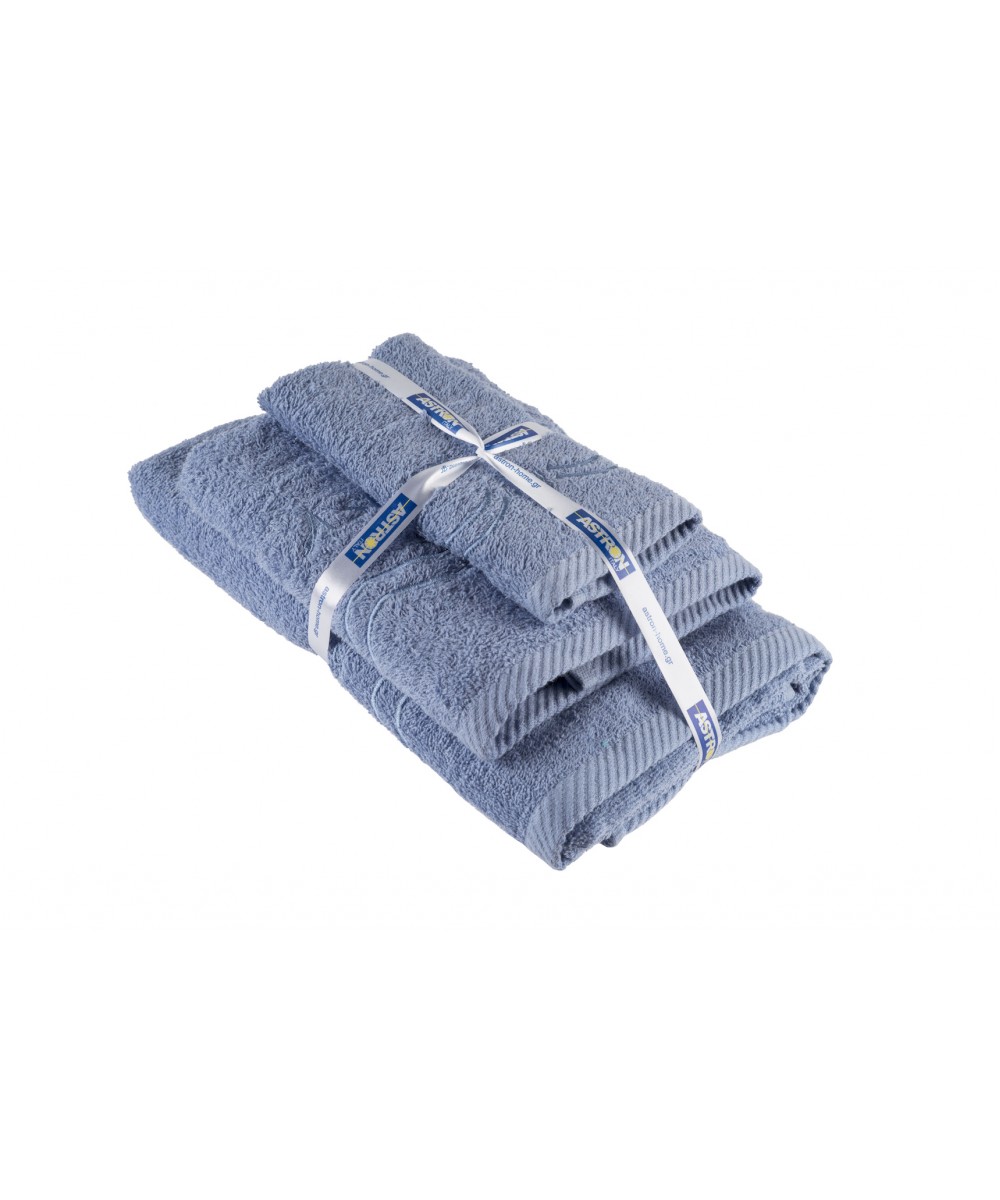 Πετσέτες σετ 3τμχ Blue design 1